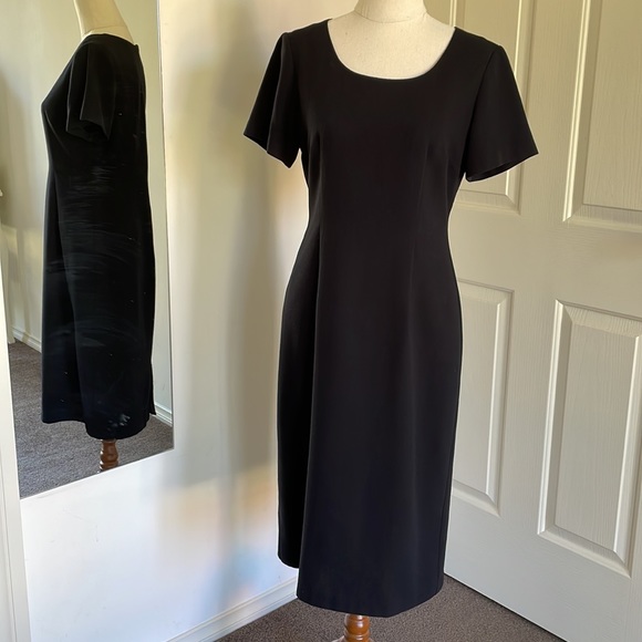 🖤BROWN SUGAR vintage black fitted dress - Picture 2 of 12